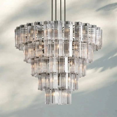 Delsie Round Chandelier 38''48''60'' - cyranlamps