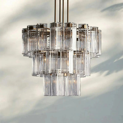 Delsie Round Chandelier 38''48''60'' - cyranlamps