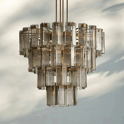 Delsie Round Chandelier 38''48''60'' - cyranlamps