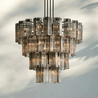 Delsie Round Chandelier 38''48''60'' - cyranlamps
