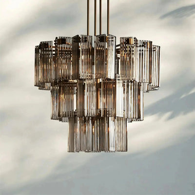 Delsie Round Chandelier 38''48''60'' - cyranlamps