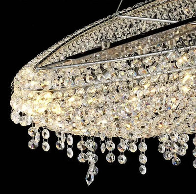 Designer Creative Light Luxury Boat - shaped Crystal Chandelier for Bedroom/ Living Room/ Bar /Dining Room - cyranlamps