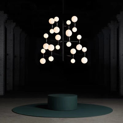 Designer Model Minimalist Multi - bulb Combination Chandelier for Living/Dining Room - cyranlamps