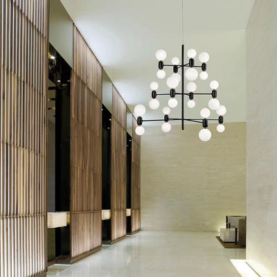 Designer Model Minimalist Multi - bulb Combination Chandelier for Living/Dining Room - cyranlamps