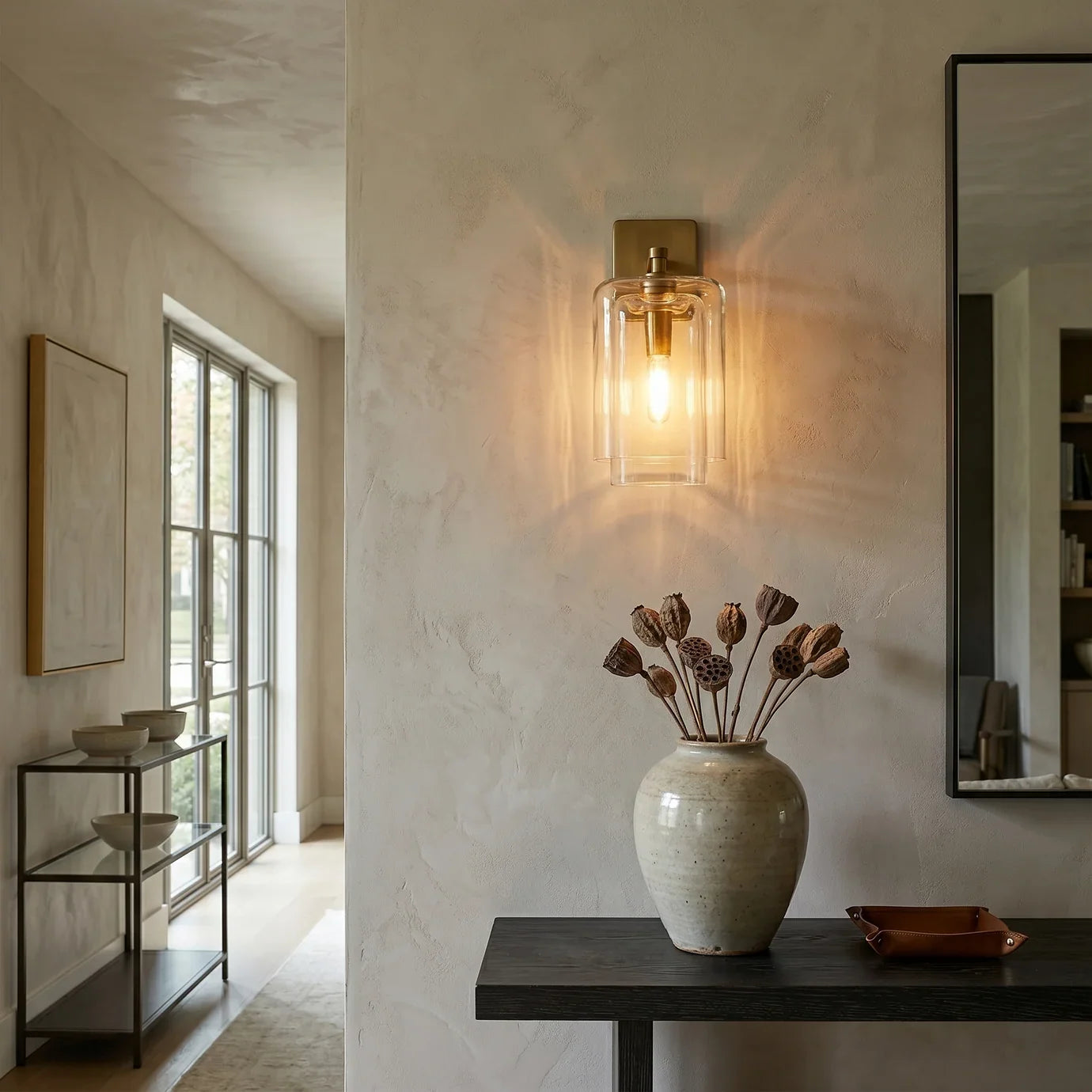 Lacourt Amber Glass Sconce