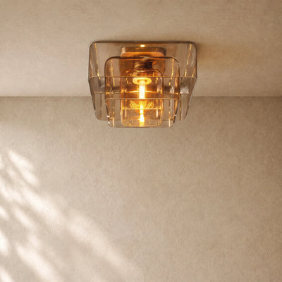 LACOURT GLASS FLUSHMOUNT