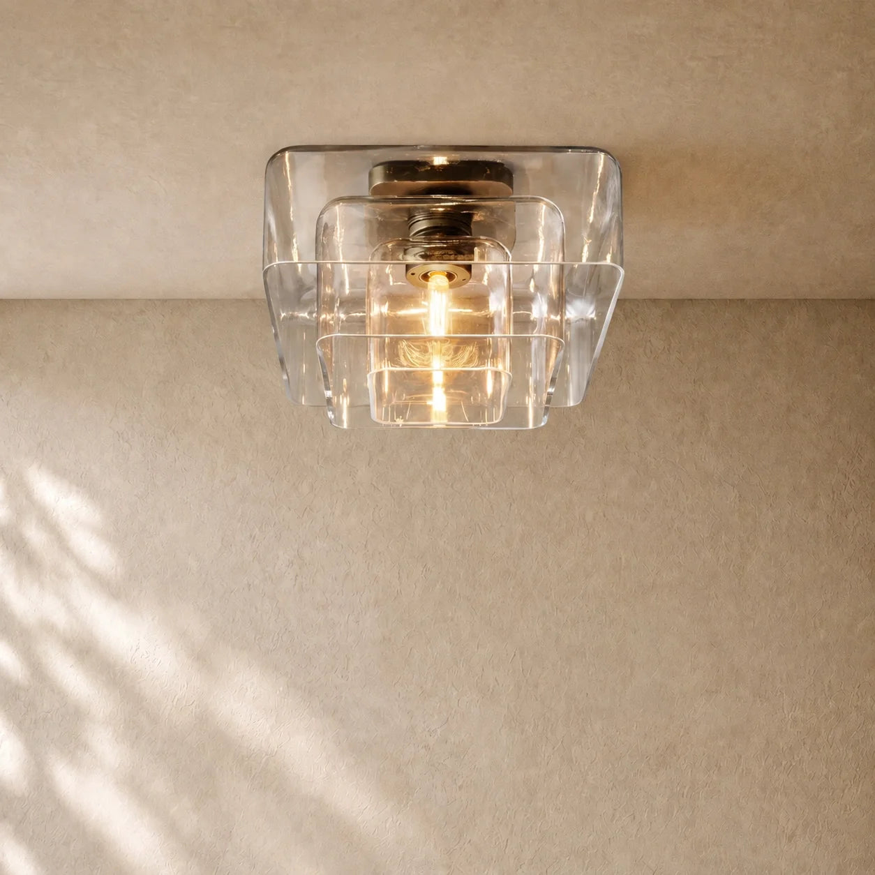 LACOURT GLASS FLUSHMOUNT