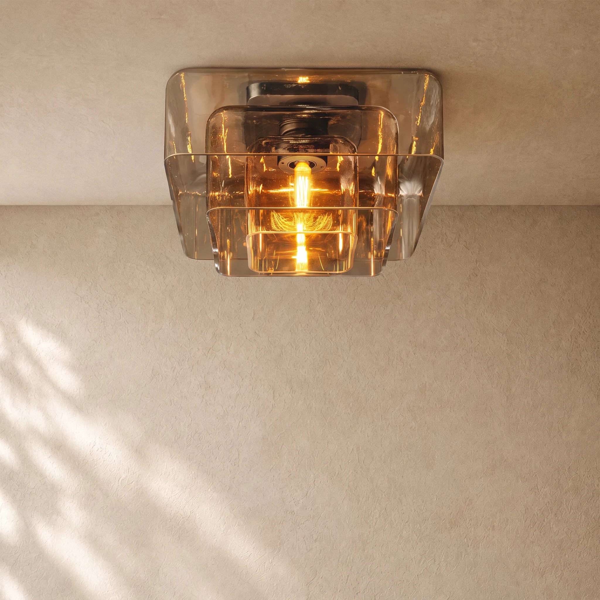 LACOURT GLASS FLUSHMOUNT