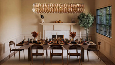 Dhiara Smoke Glass Rectangular Chandelier - cyranlighting