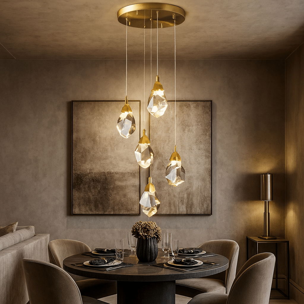 Diamante Modern Crystal Chandelier - cyranlamps