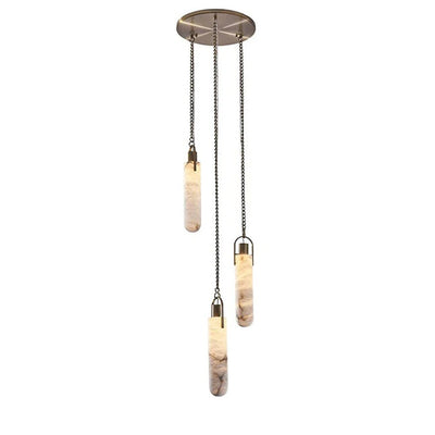 Dome Chain Alabaster Chandelier - Cyran Lamps