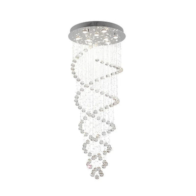 Double Spiral Three Step Dimming LED Modern Staircase Chandelier - Cyran Lamps