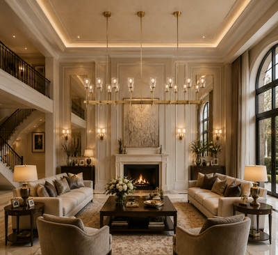Torch De Vera Rectangular Chandelier