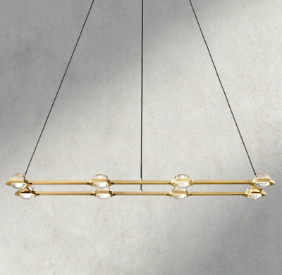 Ecletant Rectangular Chandelier 54", 72" - cyranlighting