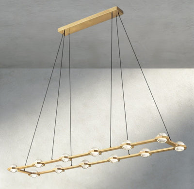 Ecletant Rectangular Chandelier 54", 72" - cyranlighting