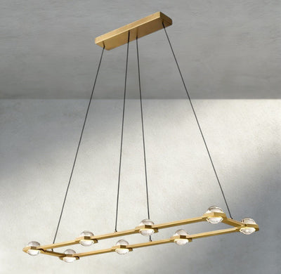 Ecletant Rectangular Chandelier 54", 72" - cyranlighting