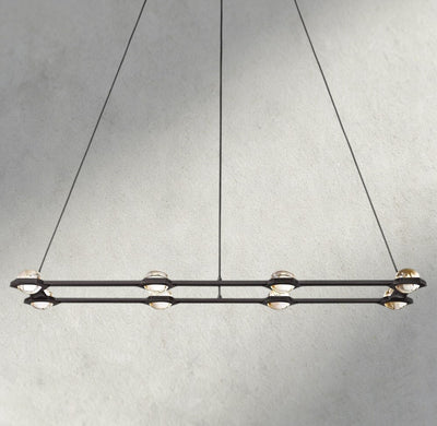 Ecletant Rectangular Chandelier 54", 72" - cyranlighting