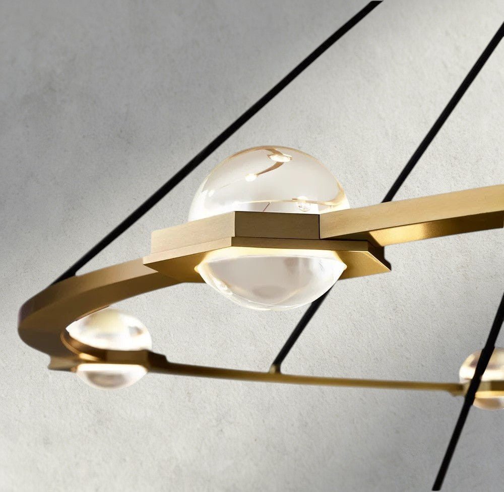 Ecletant Round Chandelier 36", 48", 60", Two - Tied 60" - cyranlighting
