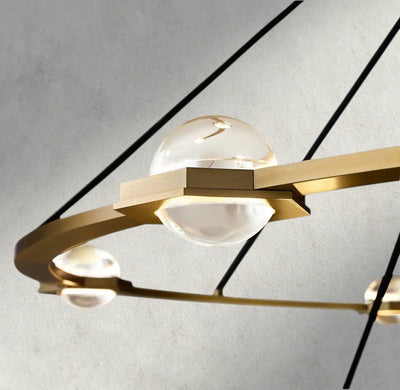 Ecletant Round Chandelier 36", 48", 60", Two - Tied 60" - cyranlighting