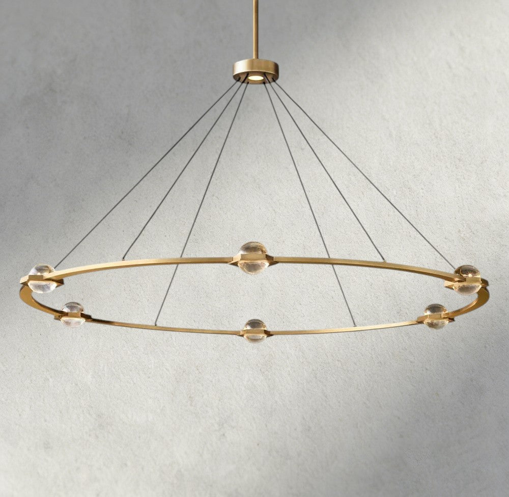 Ecletant Round Chandelier 36", 48", 60", Two - Tied 60" - cyranlighting