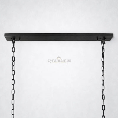 Ellington Alabaster Rectangular Chandelier 74’’ - Chandelier