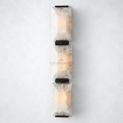 Ellington Alabaster Triple Sconce - Wall Sconce
