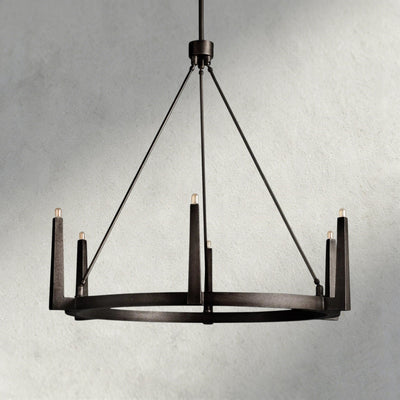 Emmet Round Chandelier 42", 54" - cyranlamps