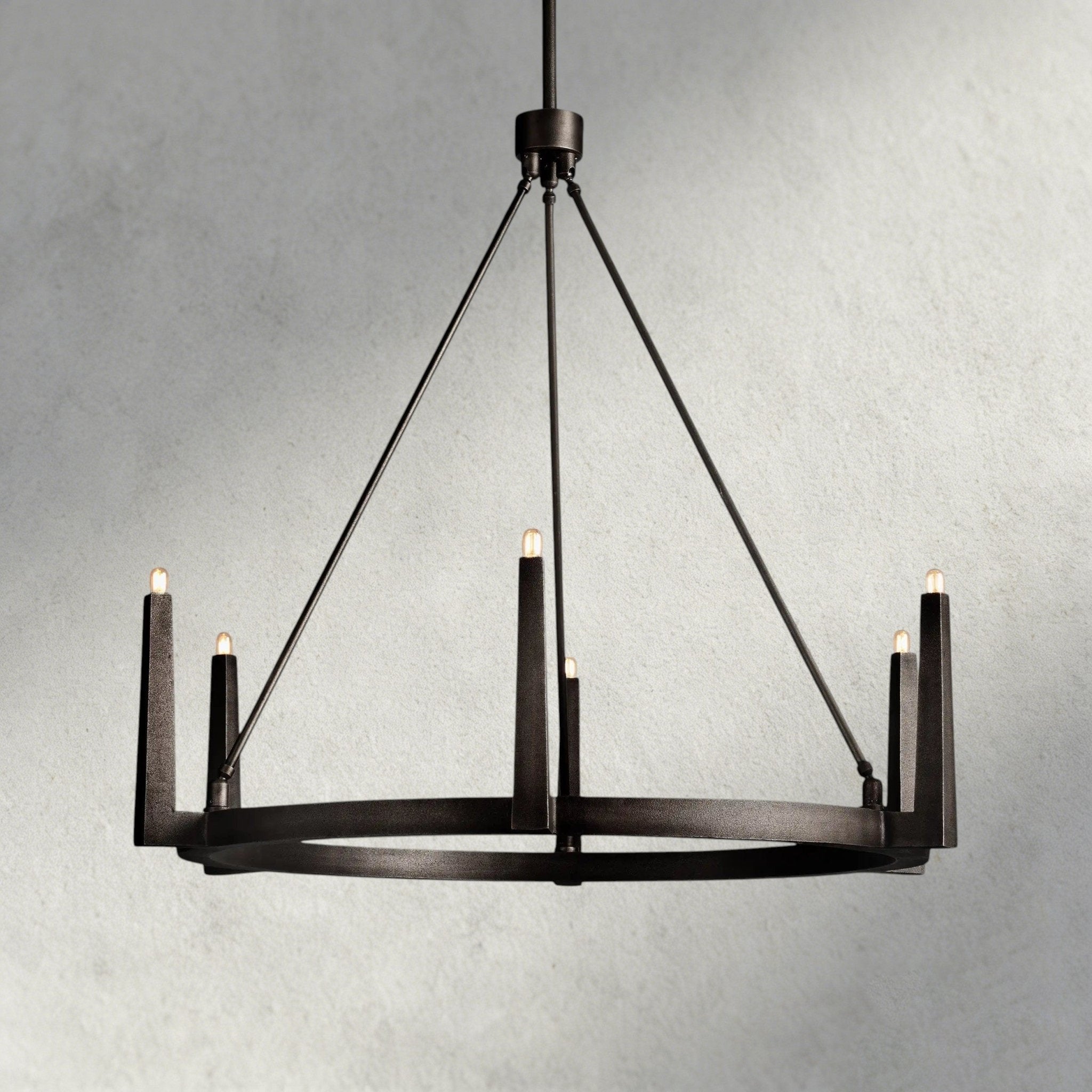Emmet Round Chandelier 42", 54" - cyranlamps