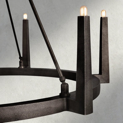 Emmet Round Chandelier 42", 54" - cyranlamps