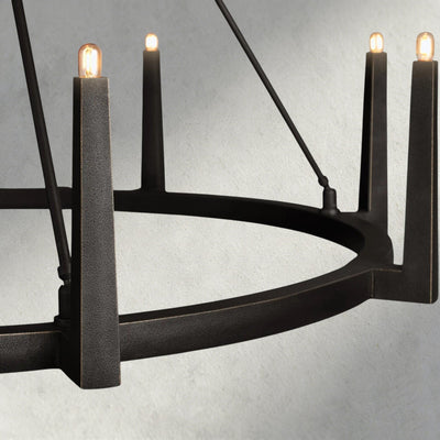 Emmet Round Chandelier 42", 54" - cyranlamps