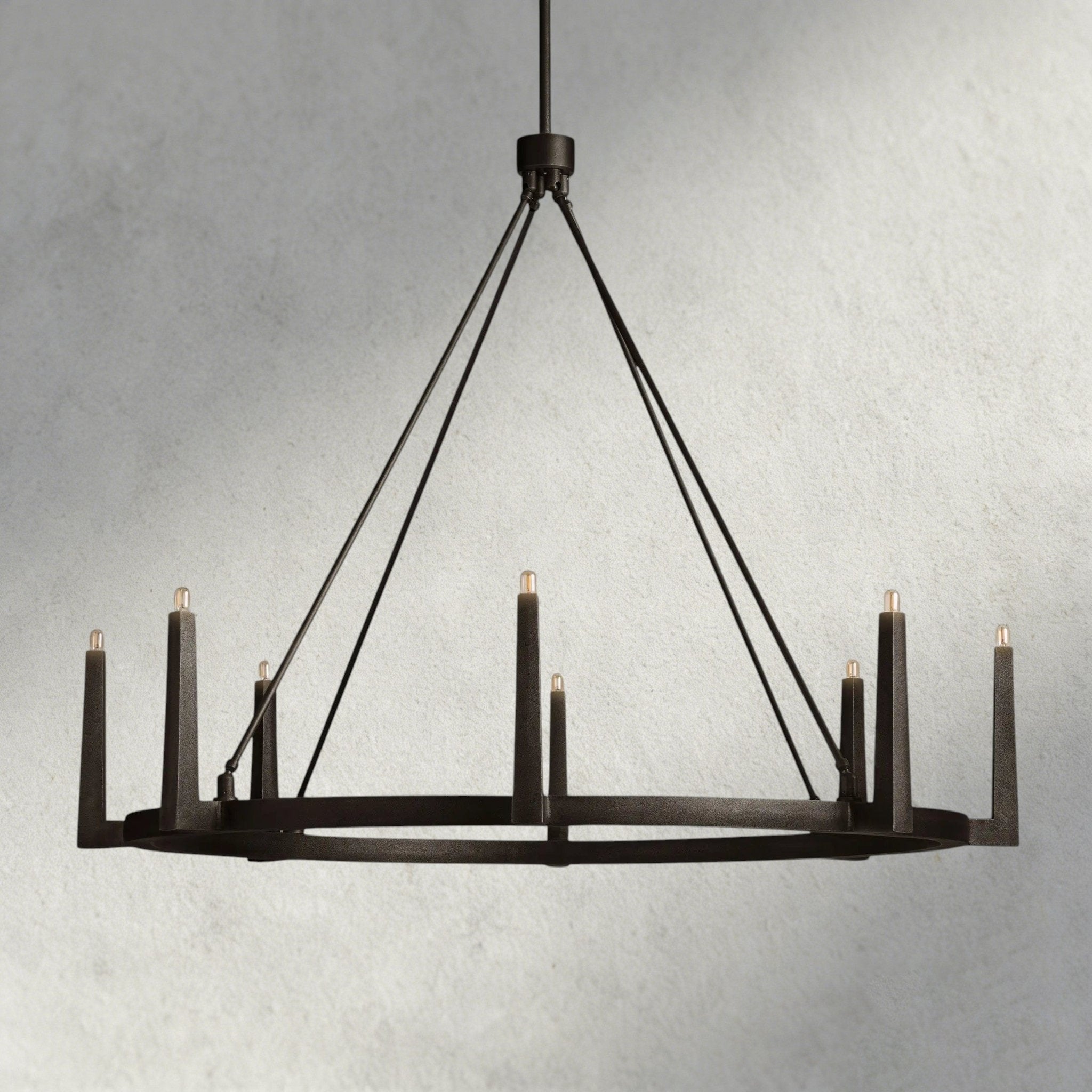 Emmet Round Chandelier 42", 54" - cyranlamps