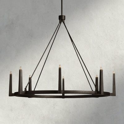 Emmet Round Chandelier 42", 54" - cyranlamps