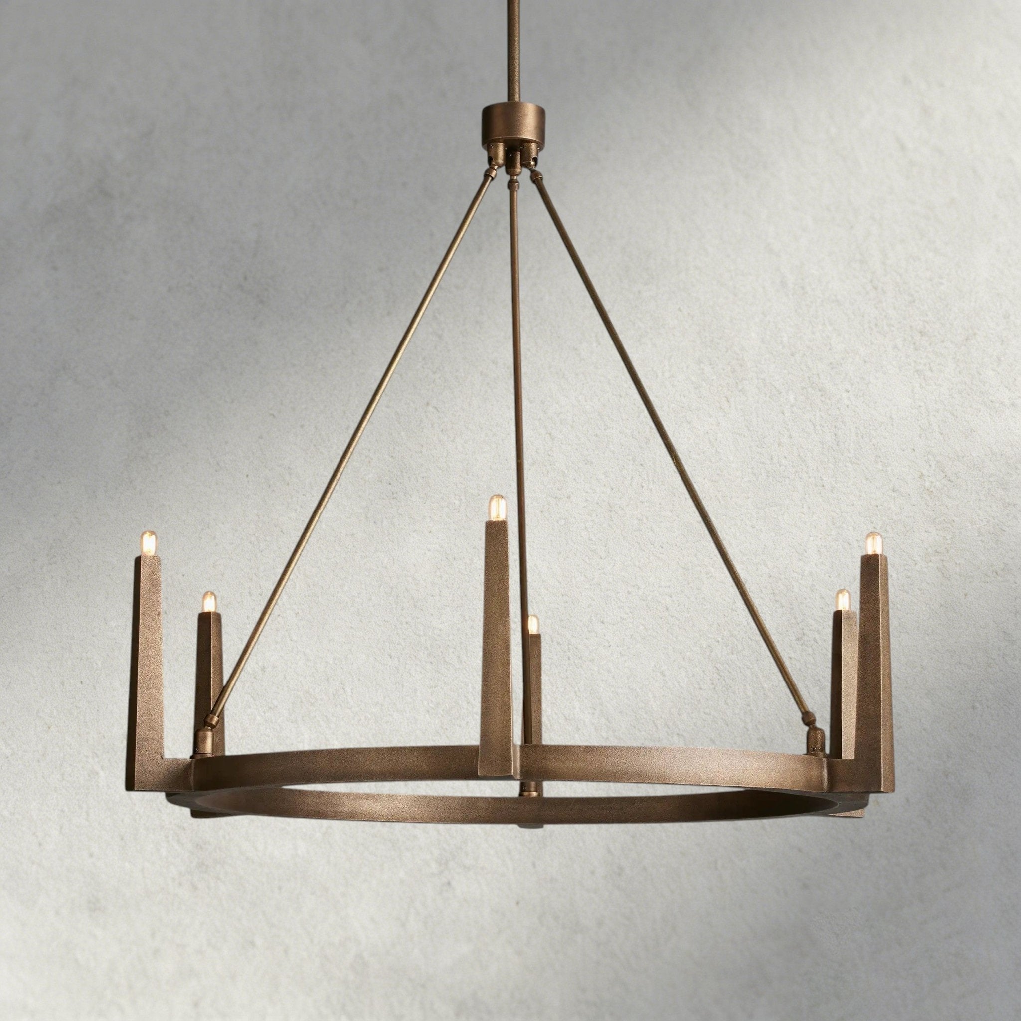 Emmet Round Chandelier 42", 54" - cyranlamps