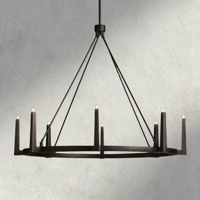 Emmet Round Chandelier 42", 54" - cyranlamps
