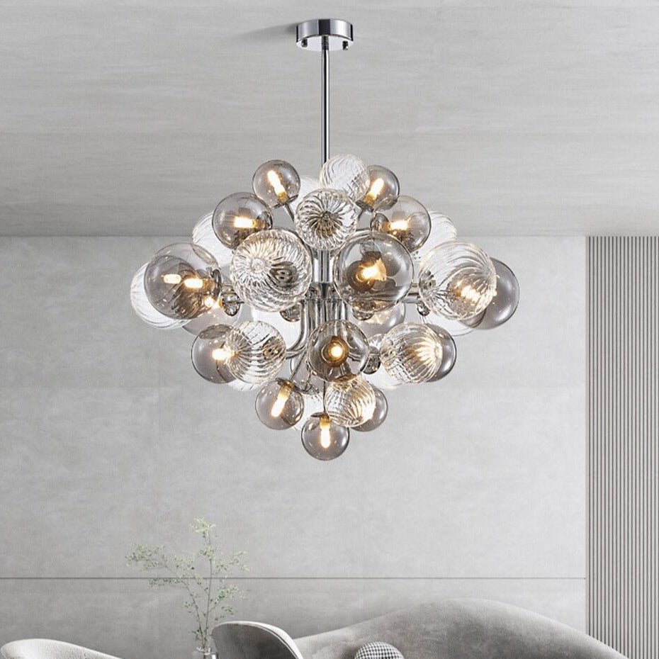 Emporio 18 - Light Glass Chandelier - cyranlamps