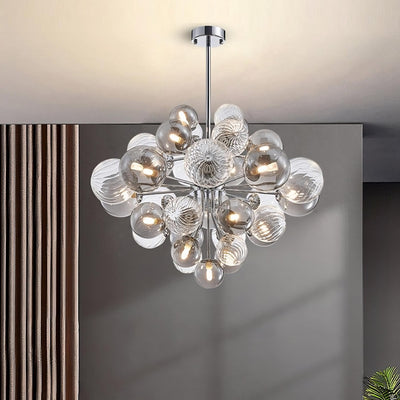 Emporio 18 - Light Glass Chandelier - cyranlamps