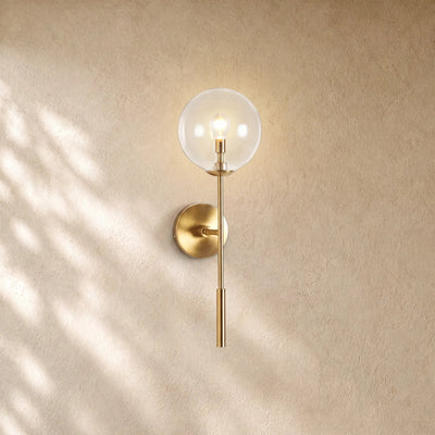 Apollos Glass Ball Wall Sconce