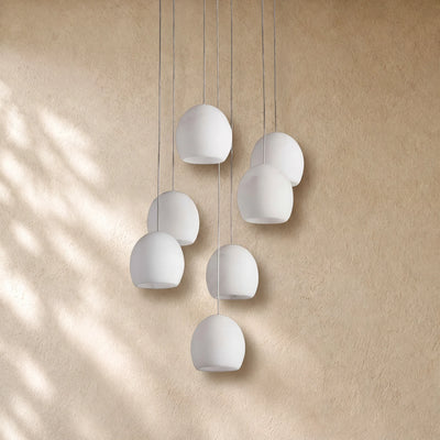Arican Round Alabaster Chandelier