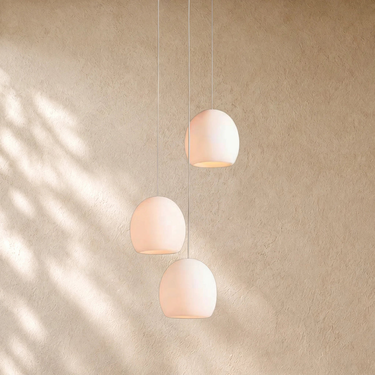 Arican Round Alabaster Chandelier