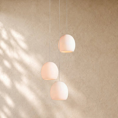 Arican Round Alabaster Chandelier
