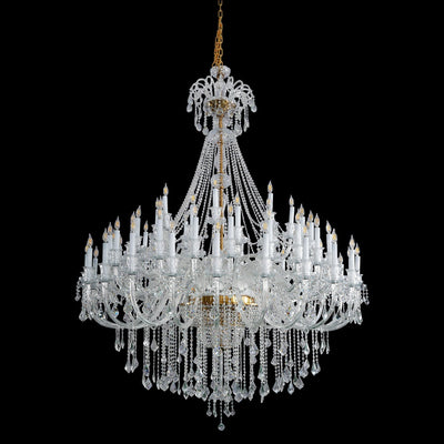 Extra Large Classic Traditional Crystal Chandelier 60/72/90 Lights for Hotel, Showroom, Foyer , Wedding Hall,Coffee Shop - cyranlamps