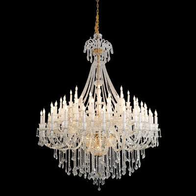 Extra Large Classic Traditional Crystal Chandelier 60/72/90 Lights for Hotel, Showroom, Foyer , Wedding Hall,Coffee Shop - cyranlamps