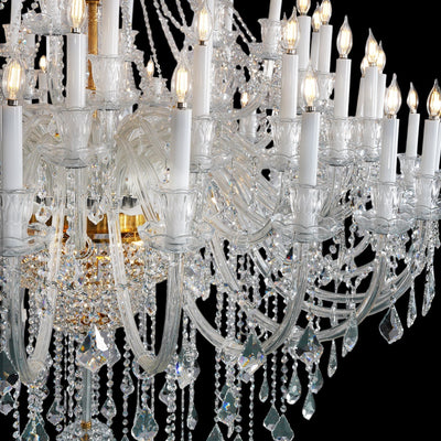 Extra Large Classic Traditional Crystal Chandelier 60/72/90 Lights for Hotel, Showroom, Foyer , Wedding Hall,Coffee Shop - cyranlamps