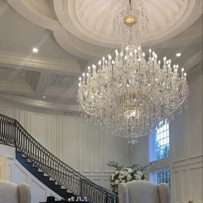 Extra Large Classic Traditional Crystal Chandelier 60/72/90 Lights for Hotel, Showroom, Foyer , Wedding Hall,Coffee Shop - cyranlamps