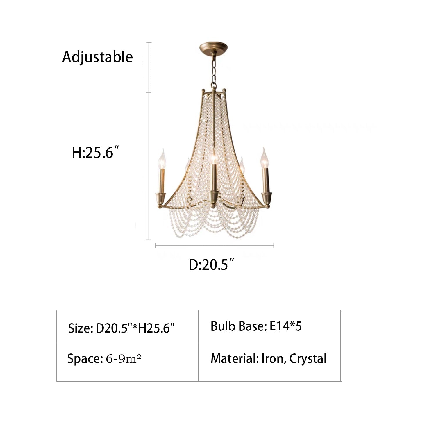 Extra Large European Crystal Beaded Chandelier Candle Light for Stairs / Duplex / Villa - cyranlamps