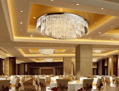 Extra Large Flush Mount Multi - tier Crystal Chandelier Modern Luxury Light Fixture For Living Room/Dining Room/Bedroom - cyranlamps