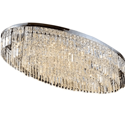 Extra Large Flush Mount Multi - tier Crystal Chandelier Modern Luxury Light Fixture For Living Room/Dining Room/Bedroom - cyranlamps