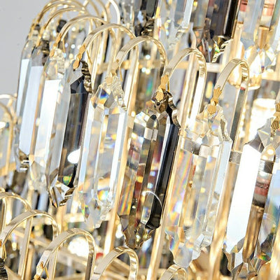 Extra Large Foyer Decorative Crystal Lighting Fixture Living Room Crystal Chandelier For Entryway Staircase - cyranlamps