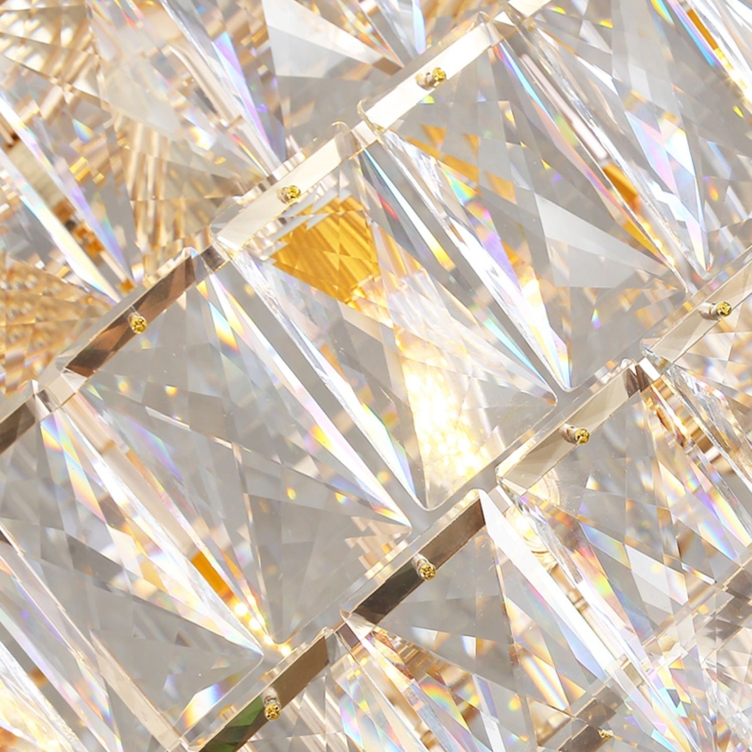 Extra Large Foyer Pure Crystal Ceiling Light Fixture Living Room Entrance Staircase Chandelier - cyranlamps