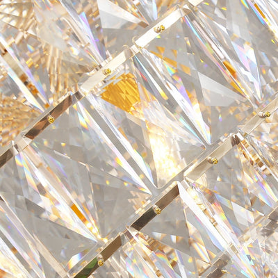 Extra Large Foyer Pure Crystal Ceiling Light Fixture Living Room Entrance Staircase Chandelier - cyranlamps